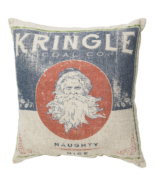 Kringle Coal Co. Throw Pillow