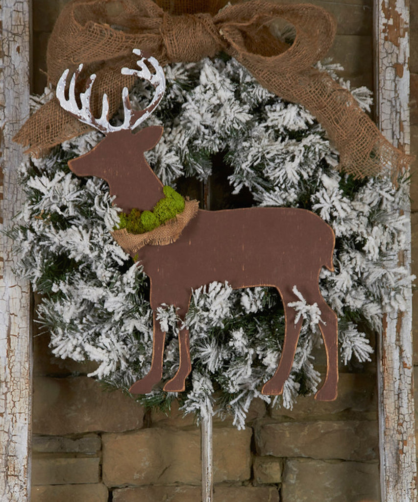 Unfinished Forward-Facing Deer Décor